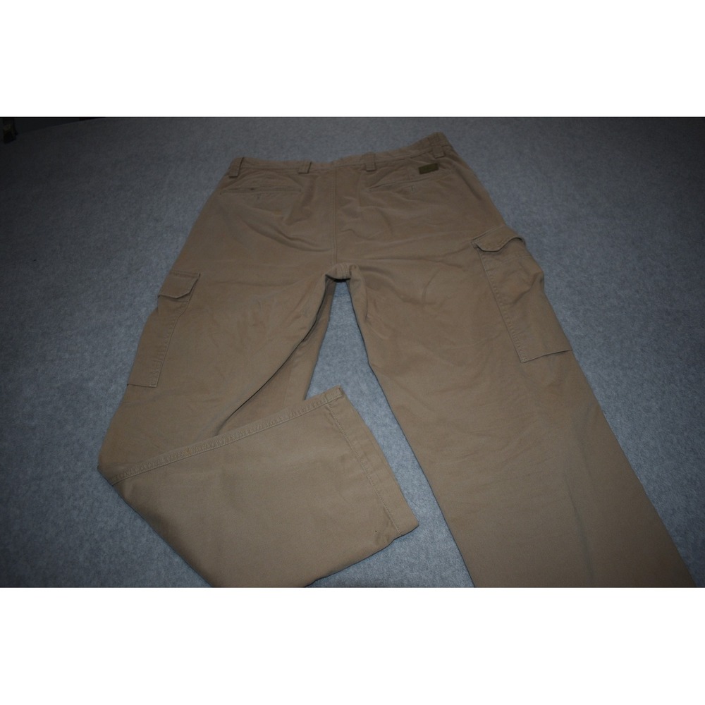 Dockers Cargo Pants Mens 36x32 Baggy Tan Khaki Flat Front Relaxed Fit Cotton - Picture 7 of 7